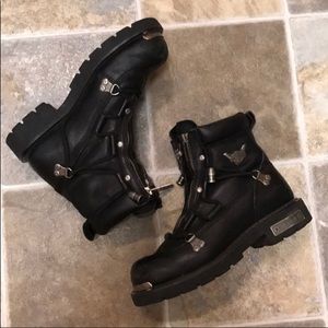 Harley Davidson combat style boots  size  7 1/2